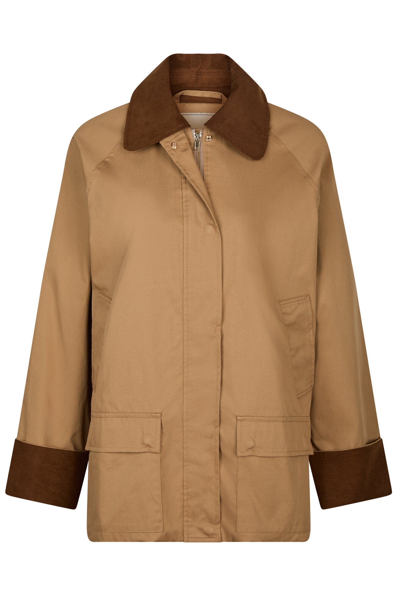 Anastacia Cord jakke - Dark Tan
